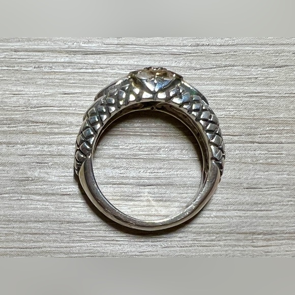 Vintage Designer Signed Stephen Dweck Sterling Silver & 18K Gold Ring, Size 6.5 - Picture 6 of 10